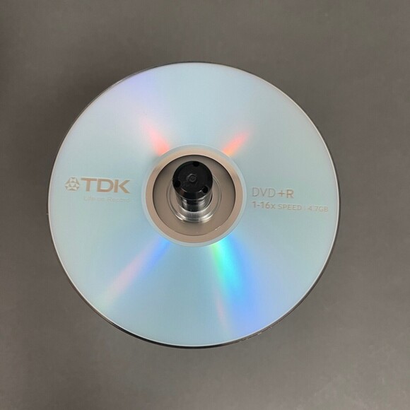 TDK DVD+R DVDs 1-16x Speed 4.7 GB Disks Lot of 93 - Picture 4 of 6